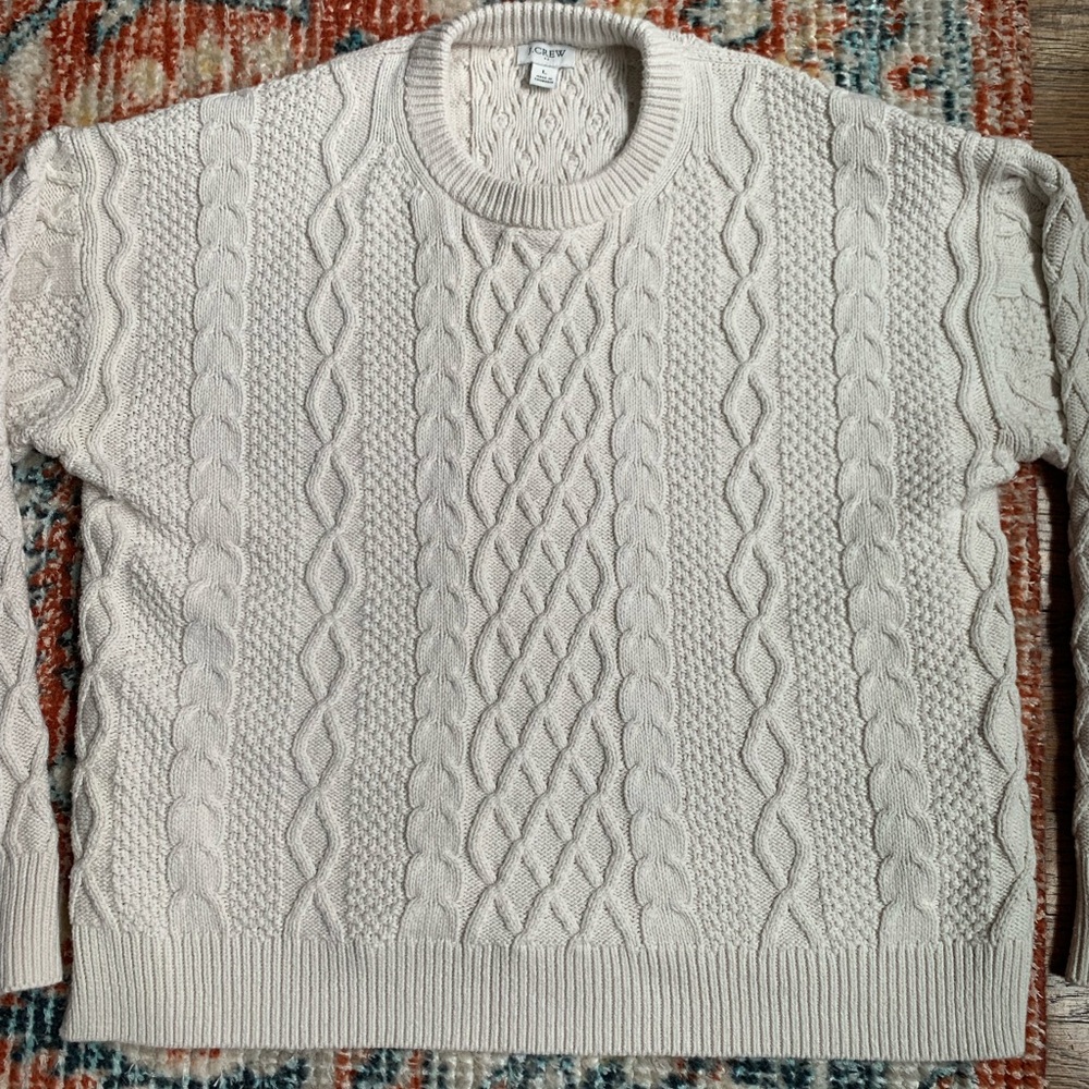 J. Crew Factory Cable Knit Sweater - Picture 4 of 13